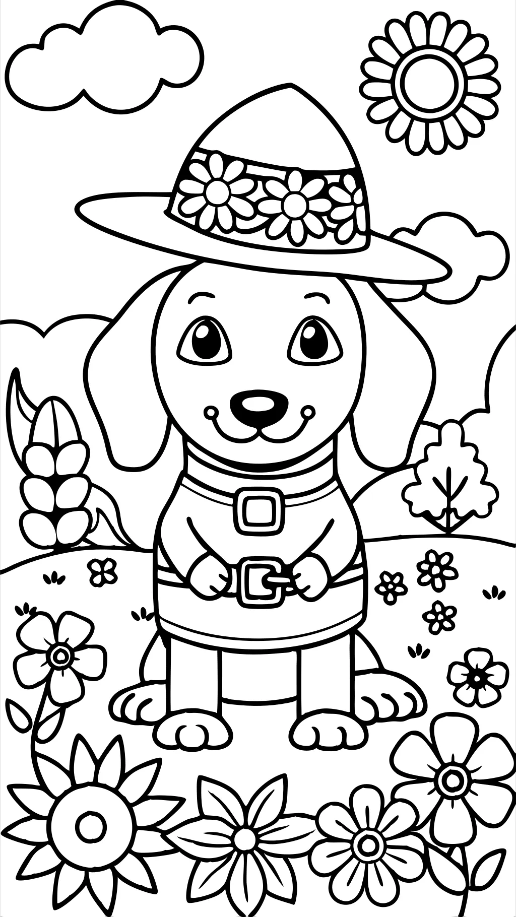 Páginas para colorear para perros weiner